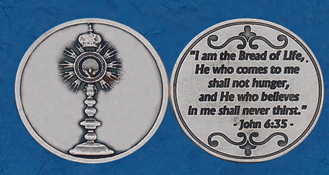 Monstrance with Bible Verse Token (Pack of 25)