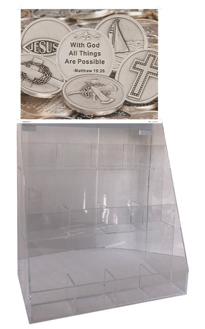 FREE 12 Style Christian Token Display with Purchase of Tokens