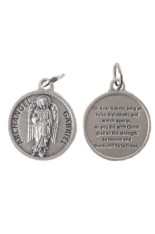 Round Archangel Gabriel Medal