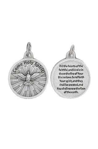 Round Come Holy Spirit Medal