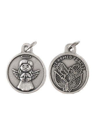 Round Soldier/Angel Medal
