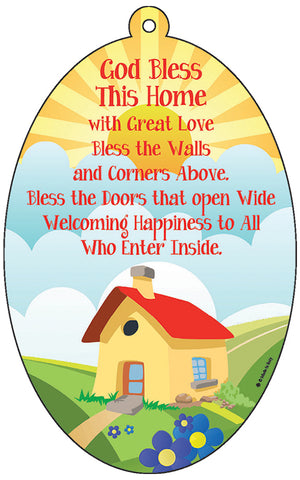 	"God Bless This Home" Wall Plaque