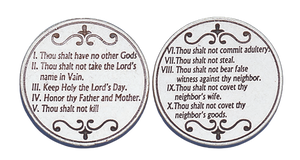 10 Commandments with Prayer Token (Pack of 25)