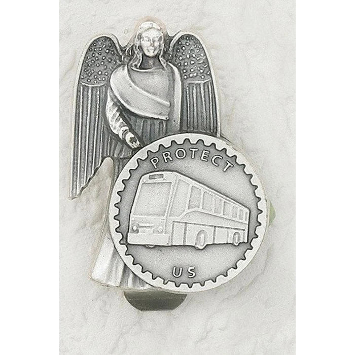 Protect Us - Auto-Visor Clip Bus with Angel