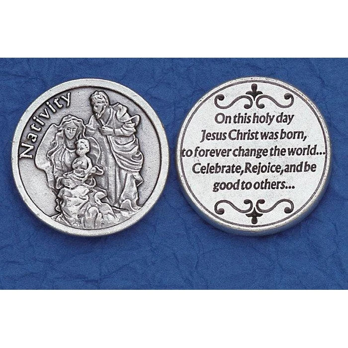 Christmas Nativity Token. Made in Italy