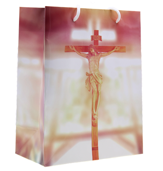 Crucifix Gift Bag with Gift Tissue