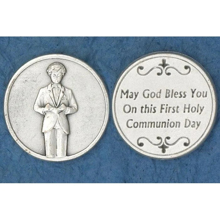 May God bless you on this First Holy Communion Day - Pocket Token