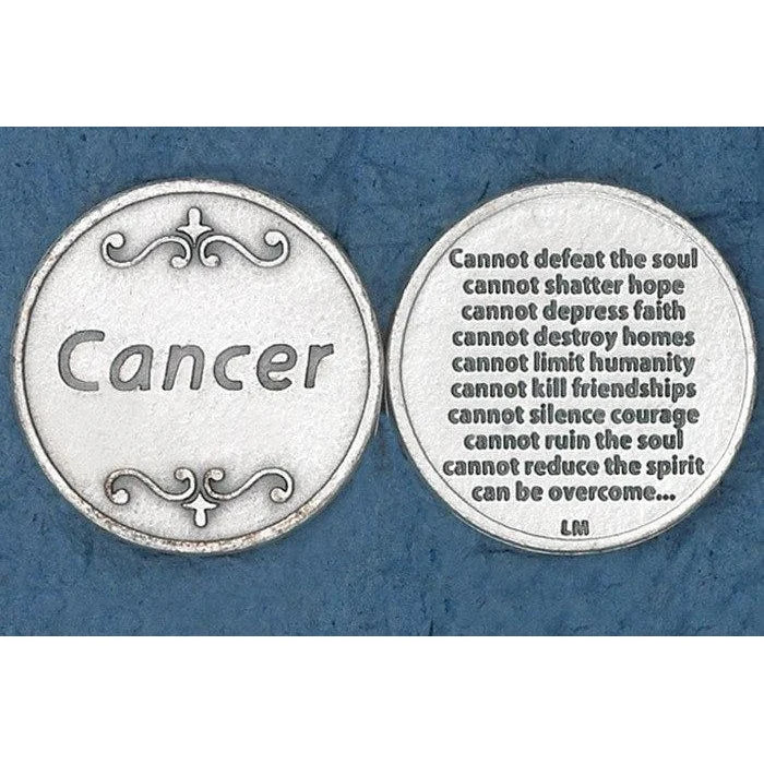 Cancer cannot defeat the soul, cannot shatter hope, cannot depress faith - Pocket Token