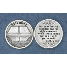 But Seek First His Kingdom and his righteousness - Italian Pocket Token