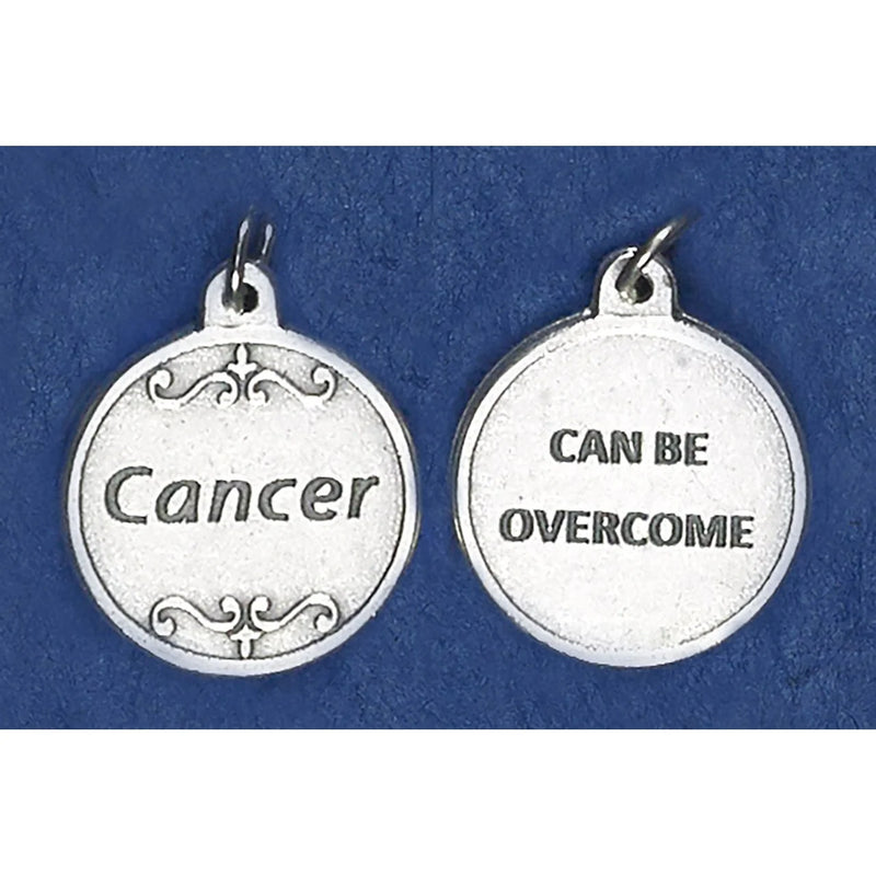 Round Medal with 'Cancer' on the front and 'Can be overcome' on back
