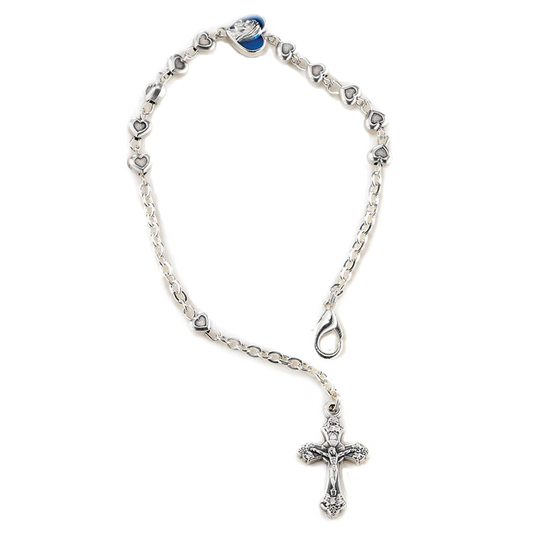 Silver-tone bracelet with Lobster Claw Clasp Silver - Tone Links