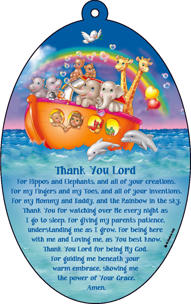 	"Noah's Ark with Prayer" Wall Plaque