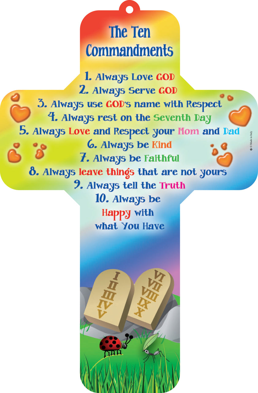 The Ten Commandments Wall Cross