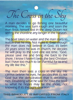 Cross in the Sky Bracelet with Prayer Card