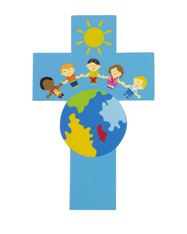 Blue- Children of The World Cross
