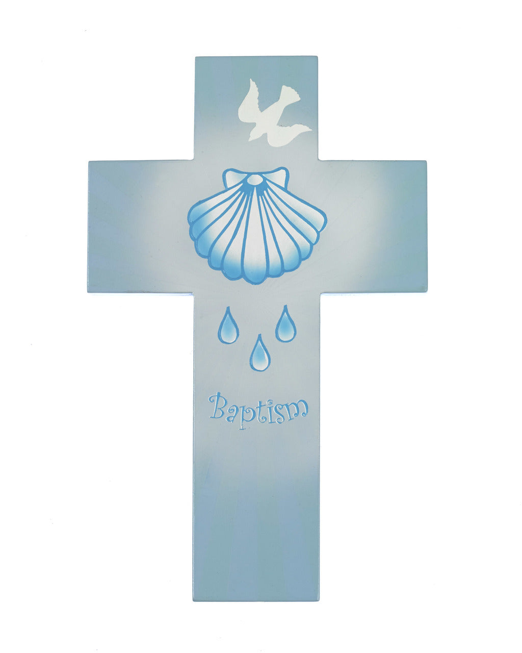 Blue Baptism Cross