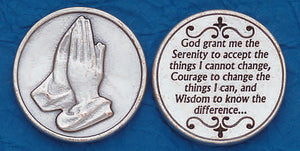 Serenity Prayer with Prayer Token (Pack of 25)