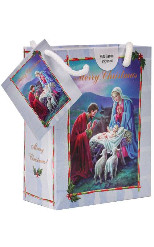 Blue- Christmas Gift Bag (Pack of 12)